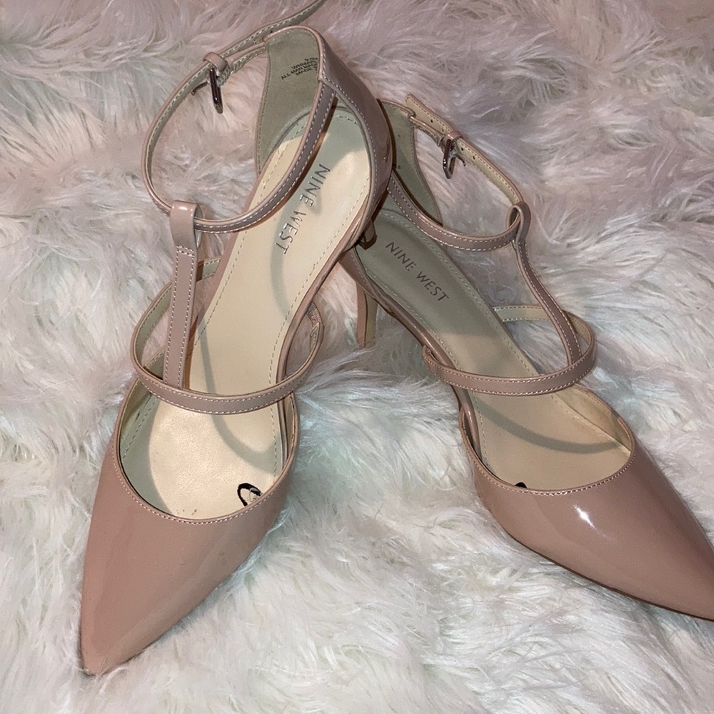 Nine West strappy 3” heels